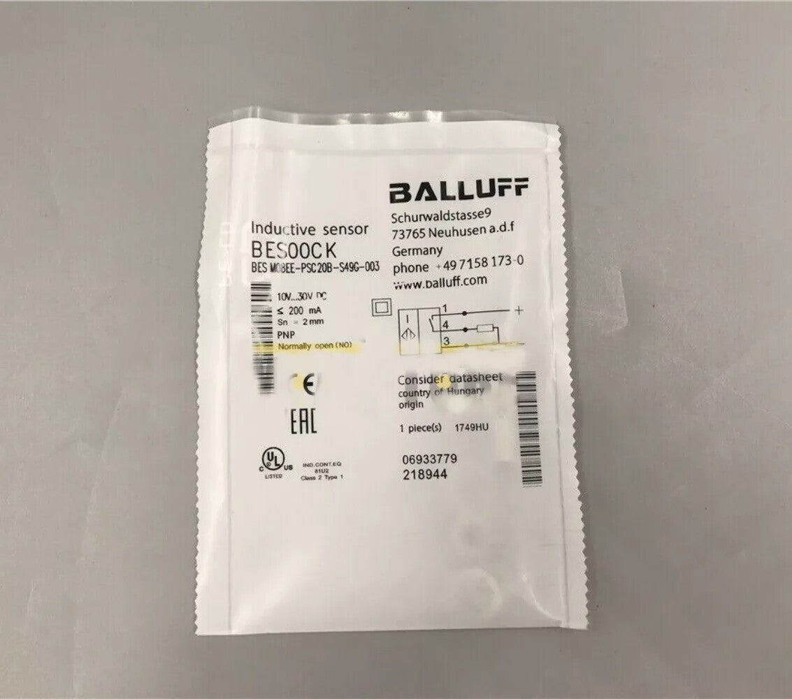 For BALLUFF BES00CK sensor BES M08EE-PSC20B-S49G-003 Proximity Switch