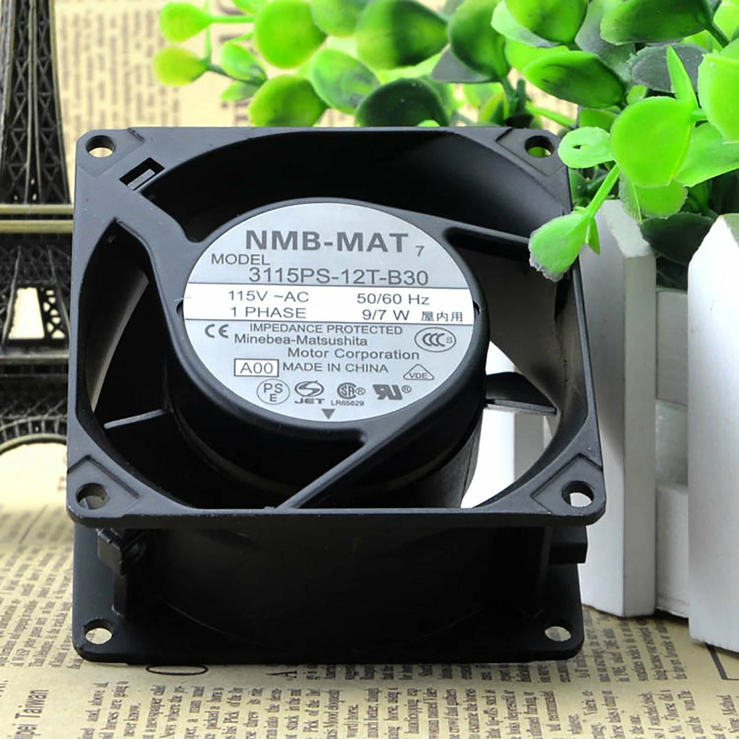For NMB 3115PS-12T-B30 AC-115V 8038 Cooling Fan Dual Ball Bearing Computer Fan