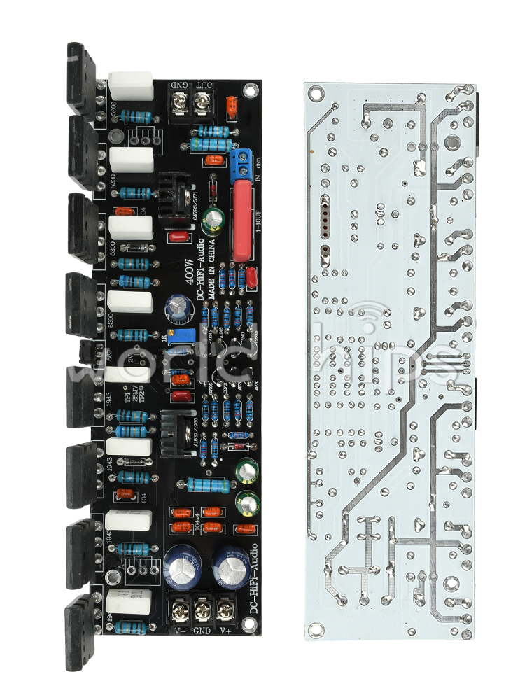 DC20-90V 400W Upgraded Single Channel Audio Power Amplifier 1943+5200 High Power