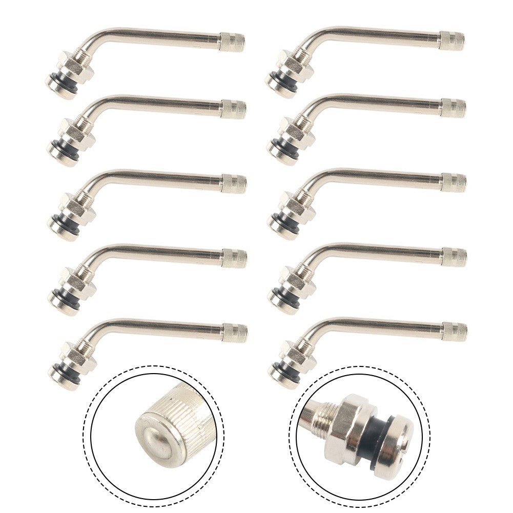 10 Truck Tire Valve Stem Extensions TR545D 60 Degree for Aluminum Wheels