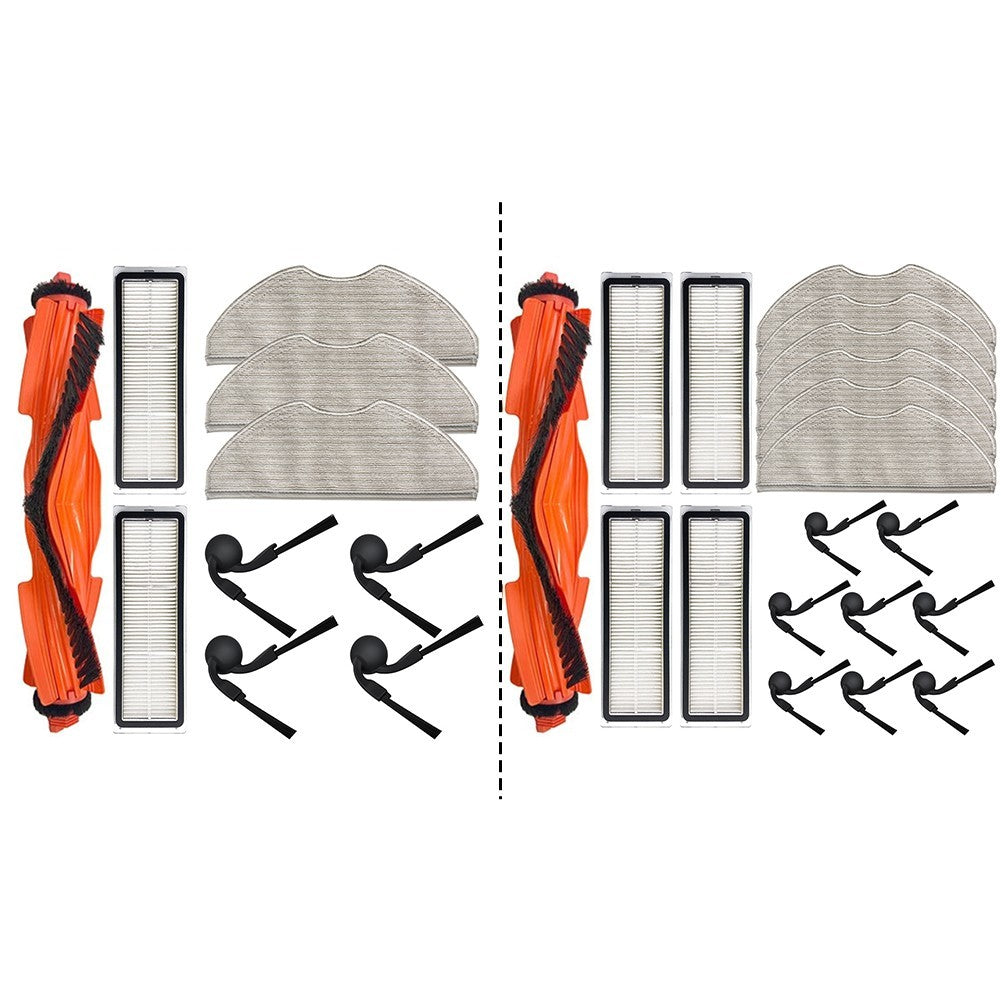 Robot Vacuum Accessories Set for Xiaomi S40 OV81 Main Brush Side Brushes