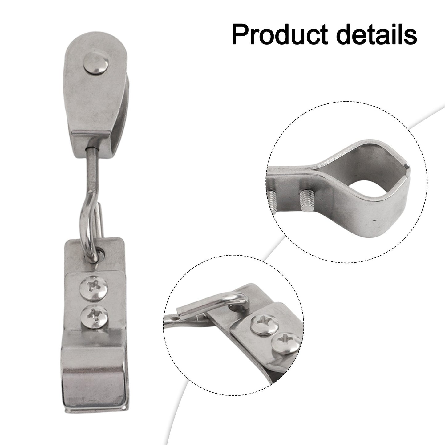 For Shade Sail Installation Hardware with Stainless Steel Pulley and Clamps