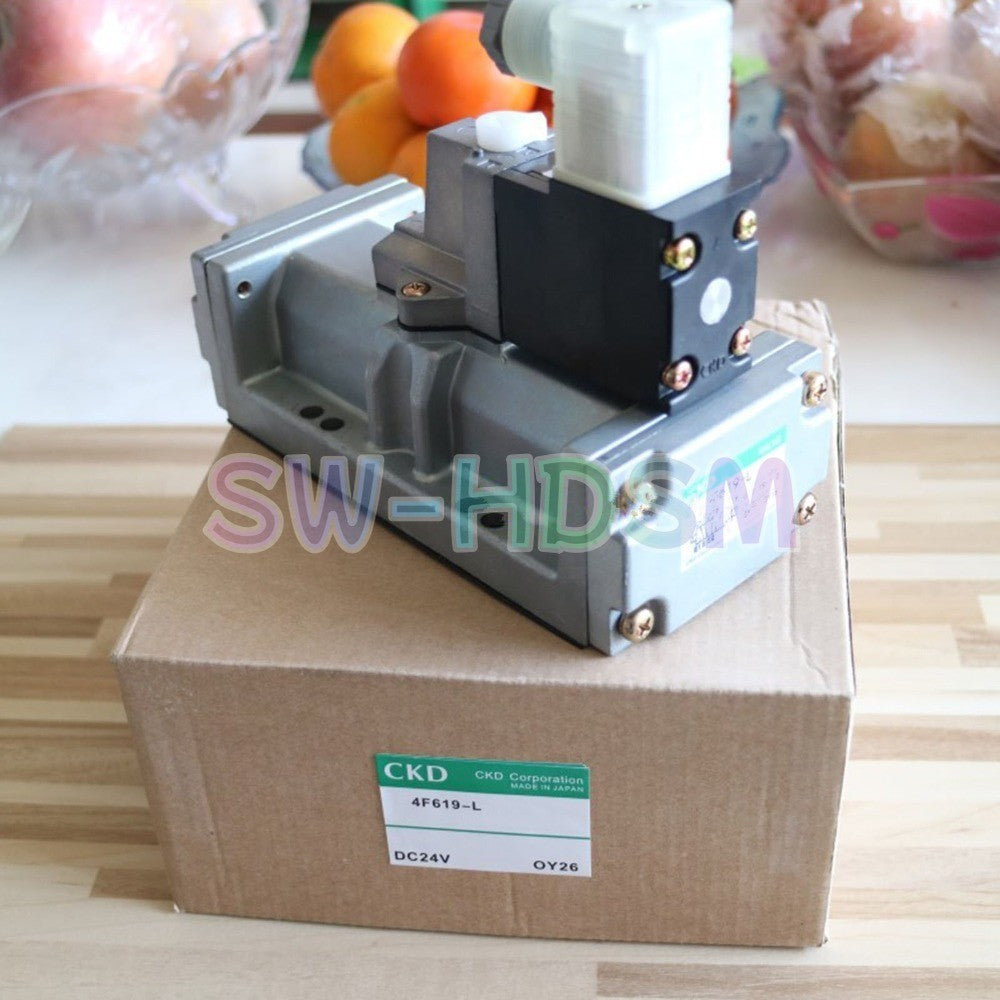 1PCS  for CKD Solenoid Valve 4F619-L DC24V Freight Free