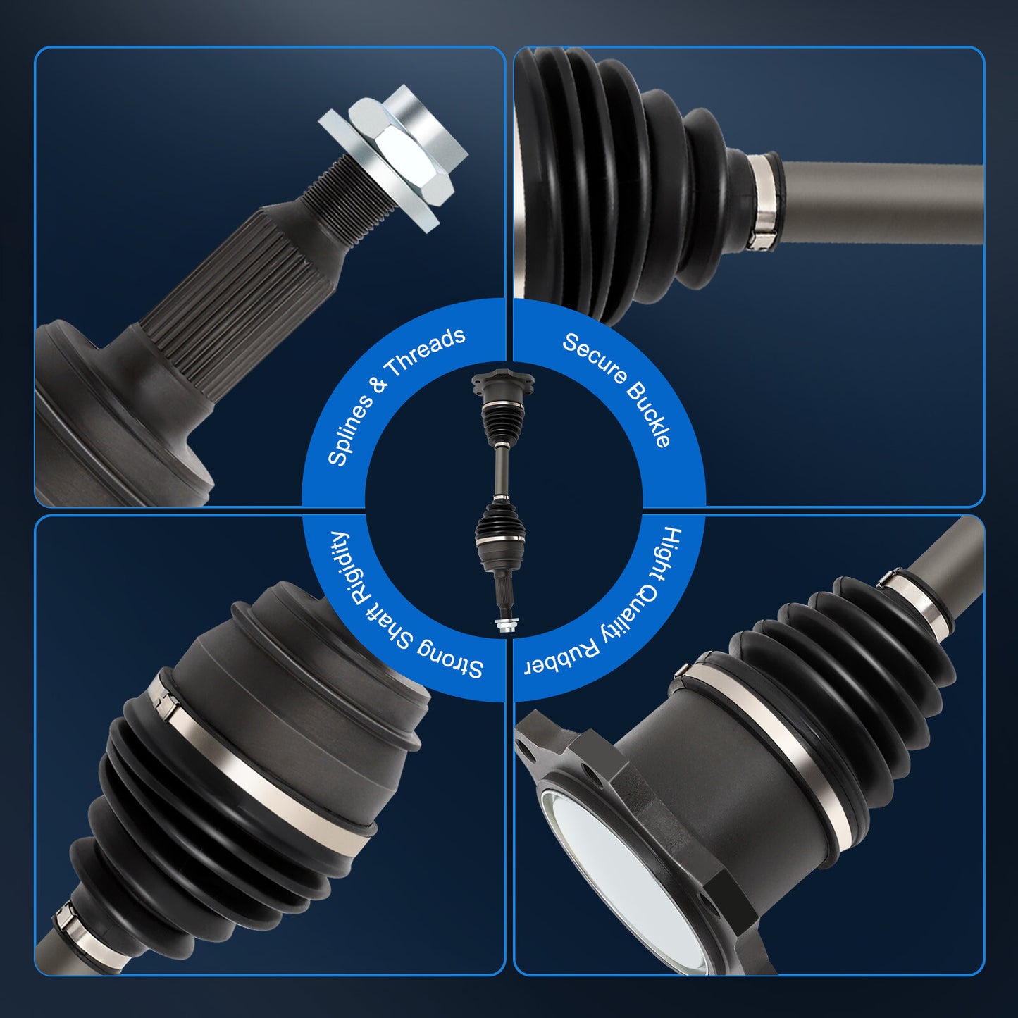 Front  for Chevrolet Silverado 1500 GMC Sierra 1500 5.3L 1999-2006 2pcs CV Axles