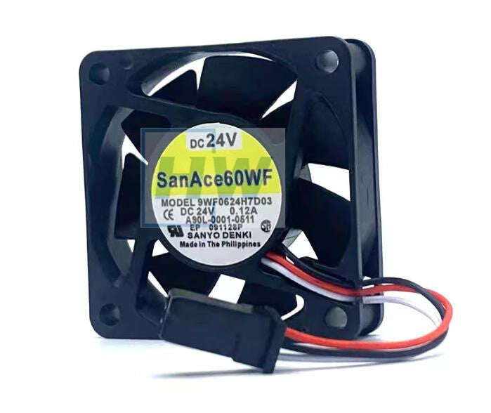 1pc  SanAce60 A90L-0001-0511 9WF0624H7D03 24V 0.12A Servo Fan