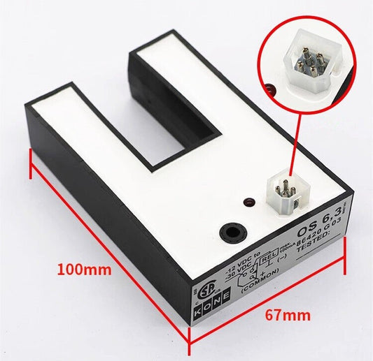 1pcs KONE PNP Elevator Accessoires OS6.3 Flat U-Type Sensor KM86420G03