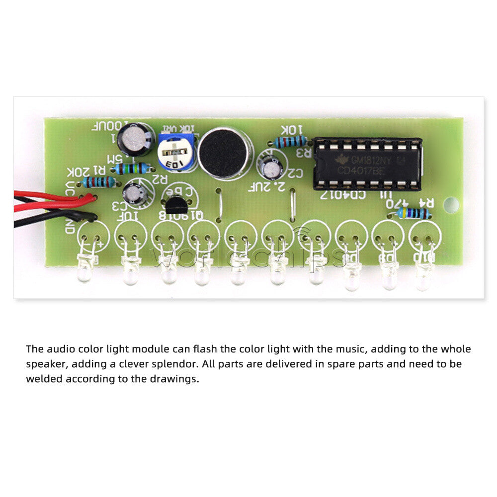 DIY Bluetooth Speaker Kit Assembly Component for Electronics Project Practice