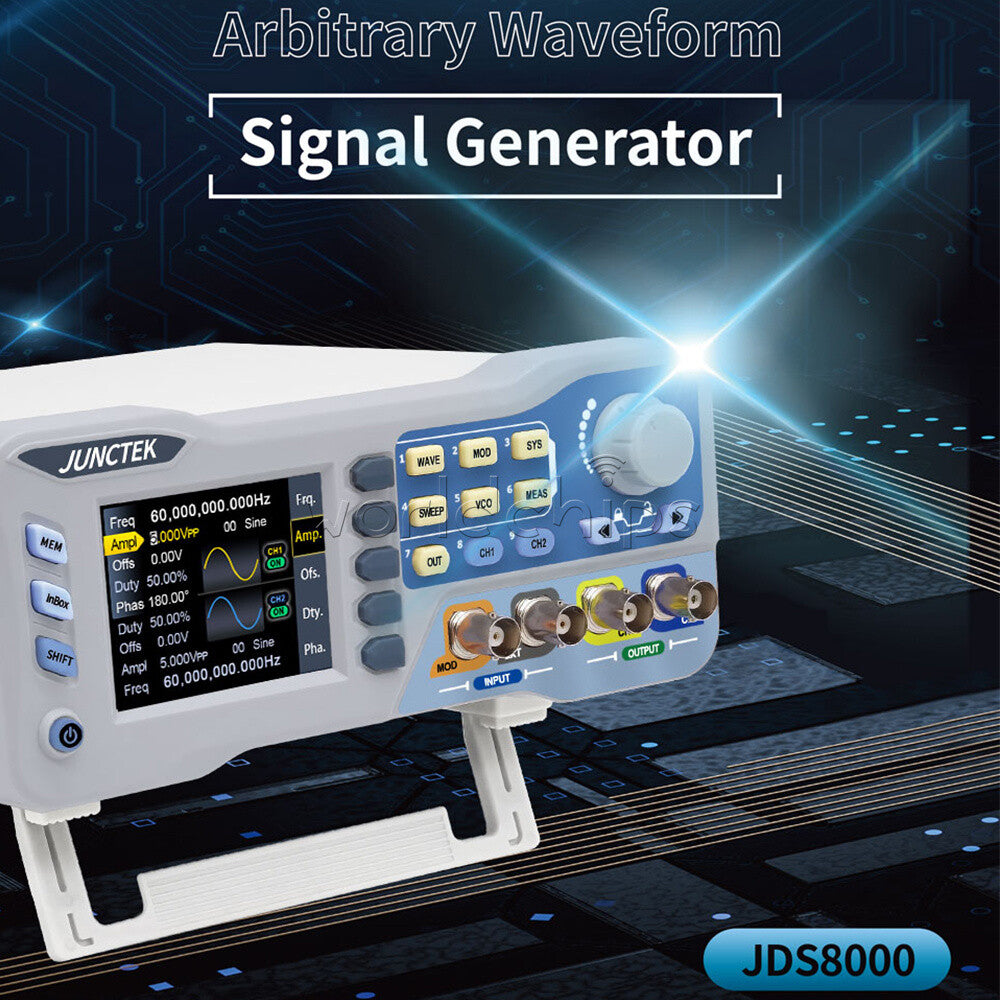 JDS8060 / JDS8080 CNC Dual-channel DDS Function Signal Source Generator US/EU/UK