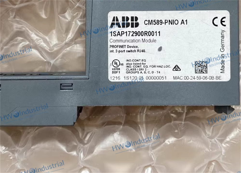 1/Piece ABB AC500 PLC Expansion Communication Module CM589-PNIO 1SAP172900R0111