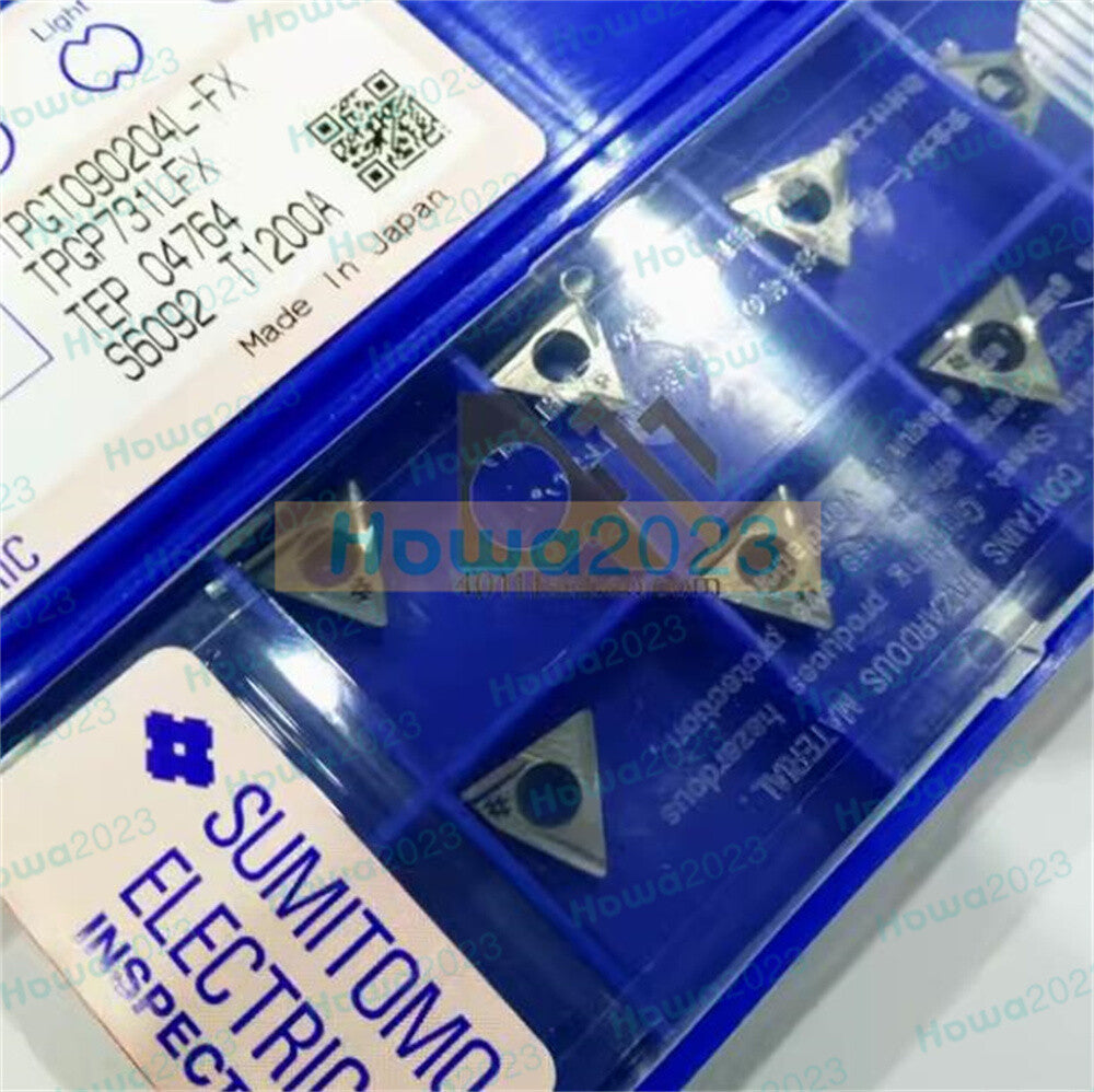 10Pcs/BOX Sumitomo TPGT090204L-FX T1200A Turning Blade Carbide Inserts