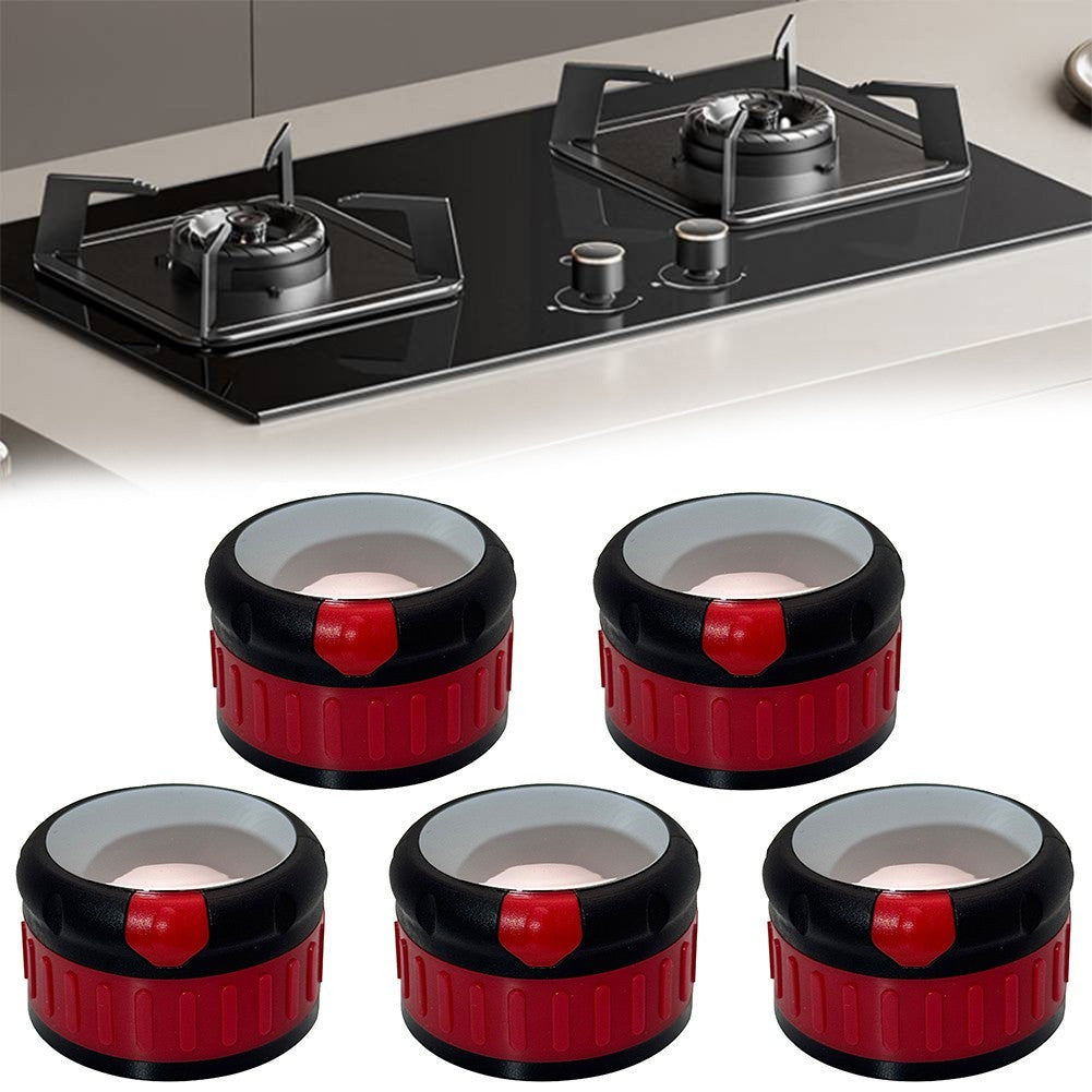 For Gas Stove Knob Set of 5 Heat Resistant 50mm Easy Adjustment Design