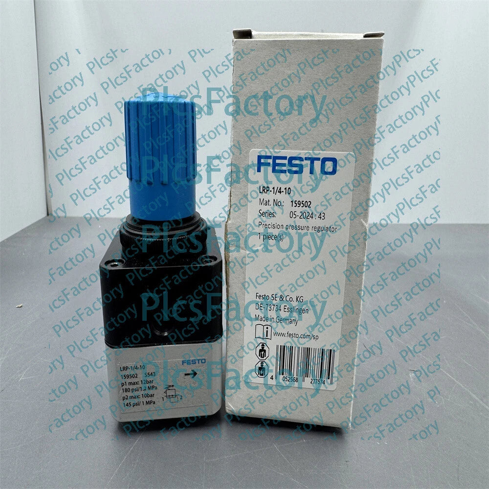 FESTO LRP-1/4-10 159502 PRECISION PRESSURE REGULATOR PNEUMATICS MODULE #P