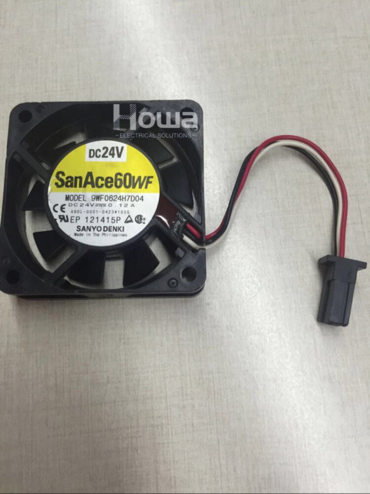 Fan 9WF0624H7D04 DC 24V 0.12A For Funuc A90L-0001-0423#105S SanAce 60WF 6015