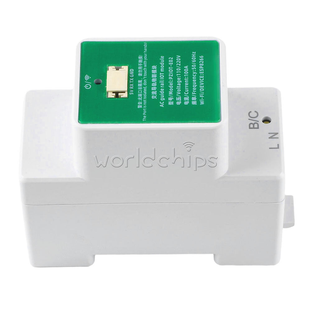 Din Rail Single Phase 100A WIFI Smart Energy Meter Power Monitor AC 110/220V