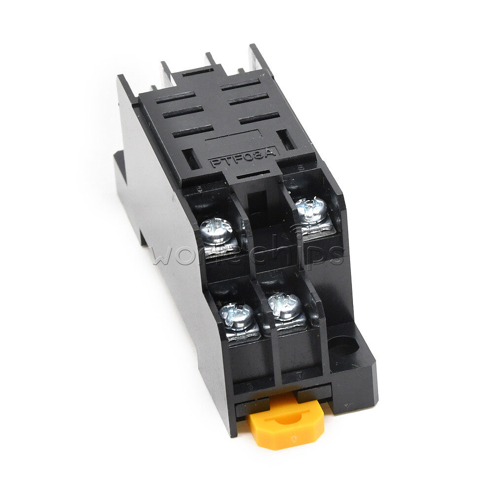 10PCS DC12V DC Coil Power Relay LY2NJ DPDT 8 Pin HH62P JQX-13F With Socket Base