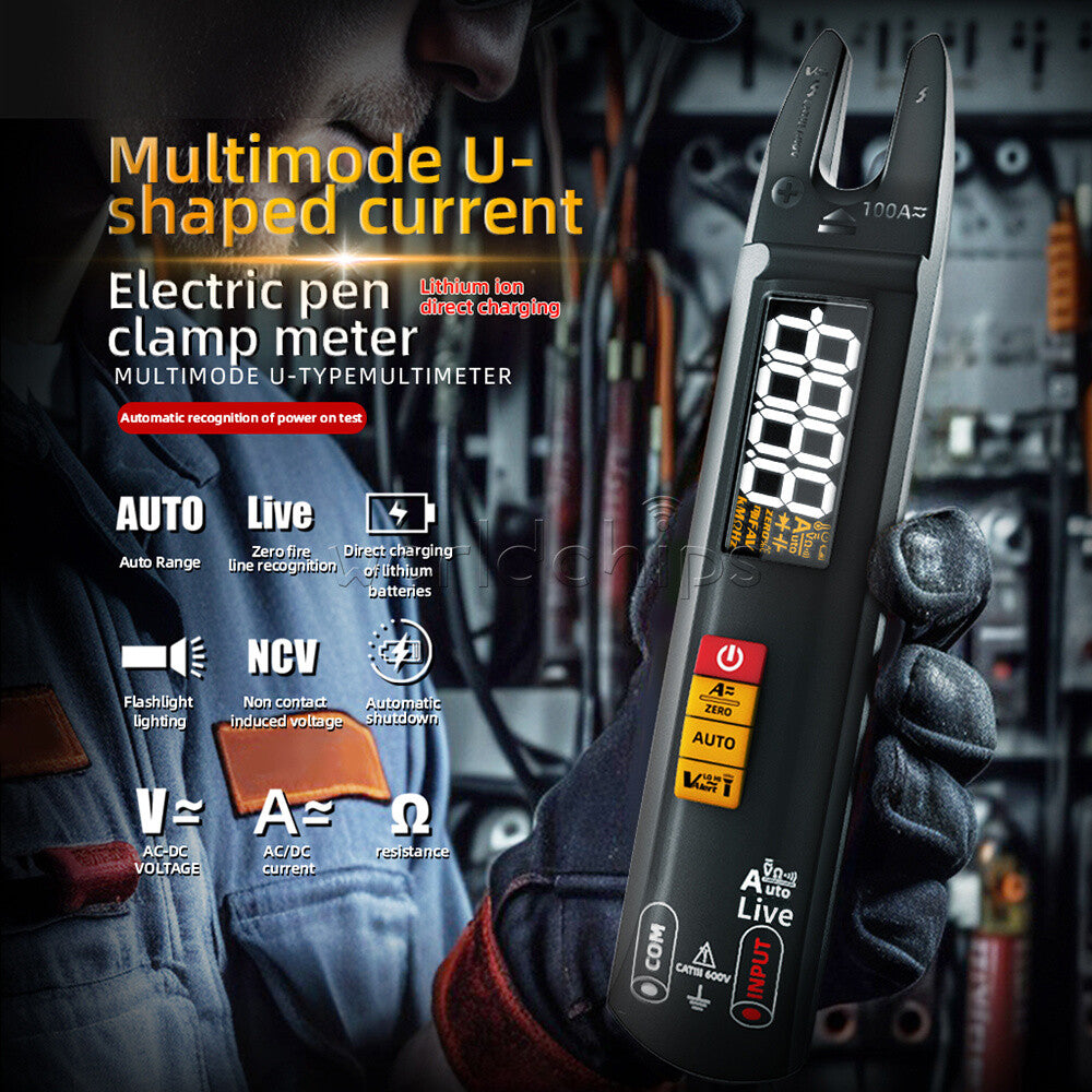 BSIDE U0 Digital Clamp Meter DC AC 100A Smart Ammeter Pliers Multimeter Voltage