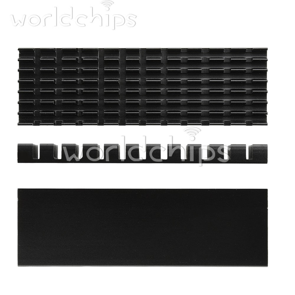 10pc M.2 SSD Cooler Cooling Heat Sink 3/6MM Thickness Slotted Aluminum Heat Sink