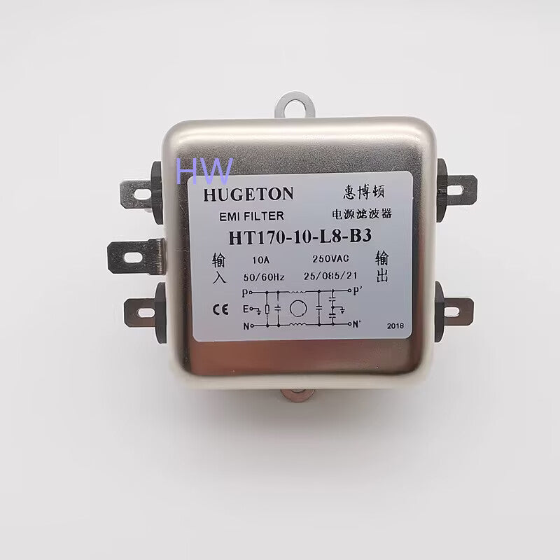 1PC  HT170-10-L8-B3 HUGETON Single-phase AC Power Filter 250V 10A