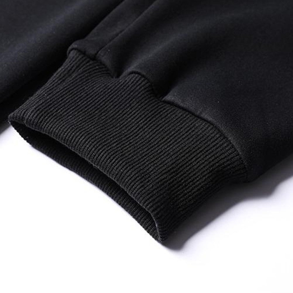 Men Loose Casual Plus Size Skinny Sweatpants with Zipper for Gym and Sport