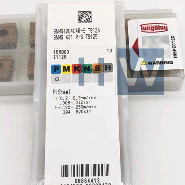 Box/10Pcs Square CNC Slotting Blade SNMG120404R-S T9125