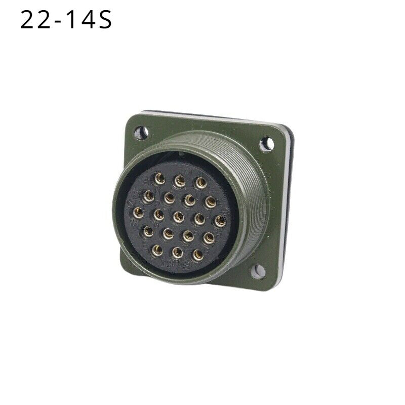 1pcs for MS3106A-22-14P MS3102A-22-14S Ation Plug Servo Connector 19pin