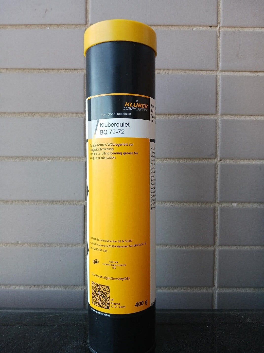 KLUBER Kluberquiet BQ 72-72 Grease 400g (14.1oz)  free ship