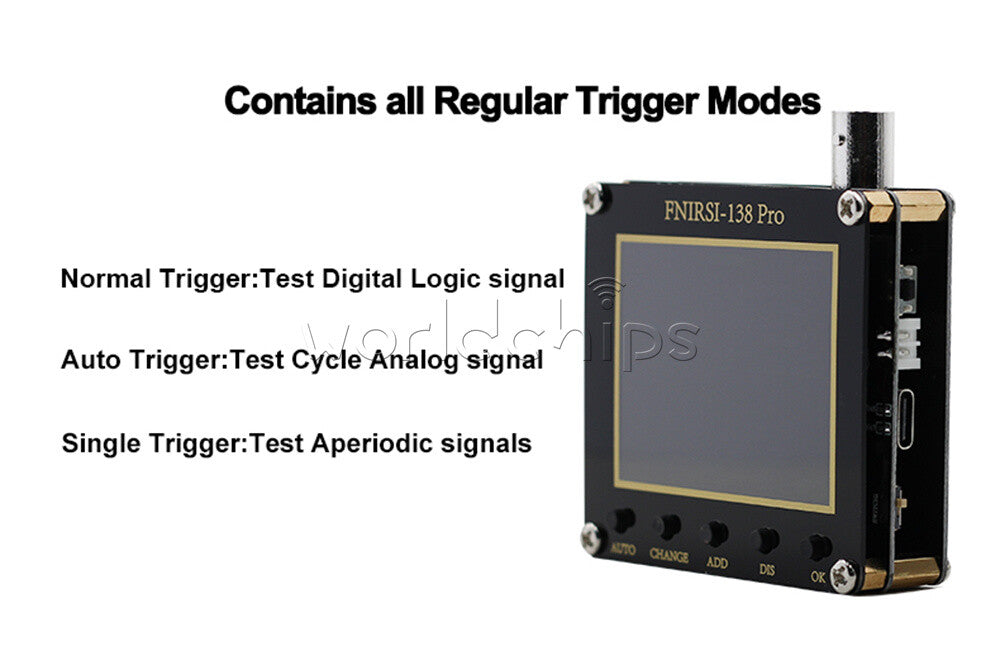 FNIRSI-138 PRO Digital Handheld Oscilloscope 200KHz Analog Bandwidth 3.3V