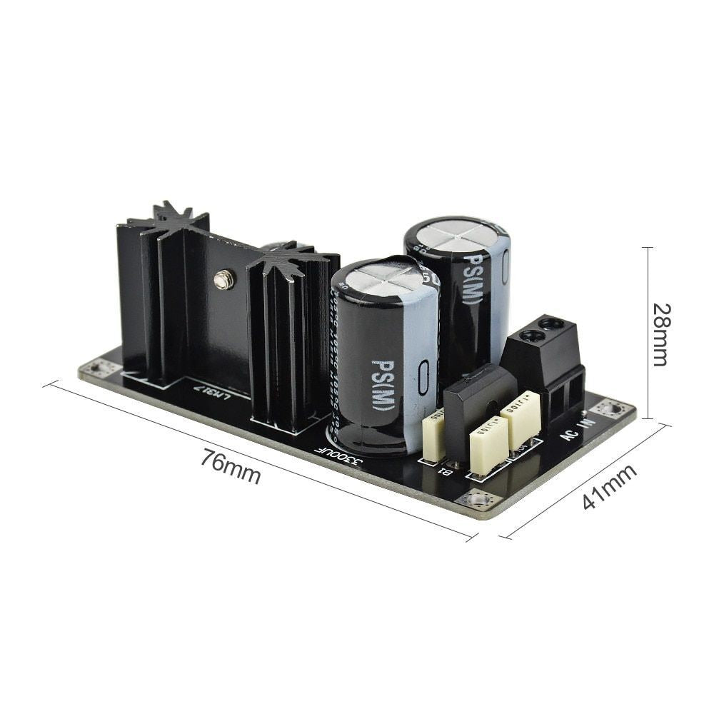 Adjustable Regulated Power Supply Board LM317 AC-DC with Rectifier Filter Boards