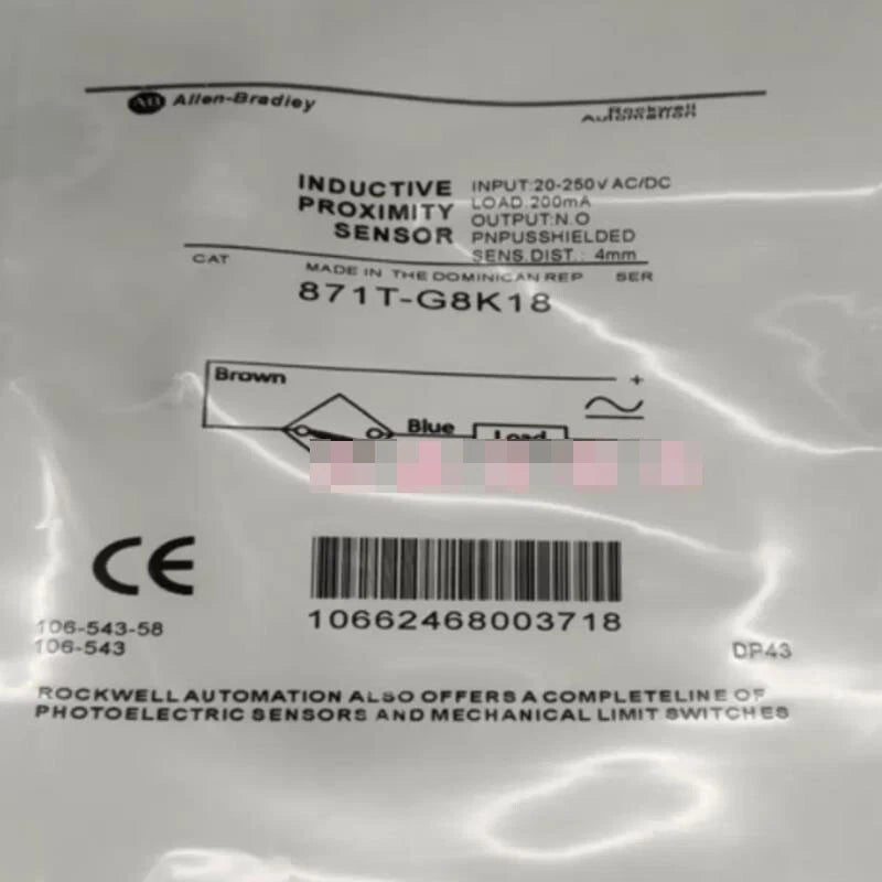 1PC  871T-G8K18 Inductive Proximity Sensor #P