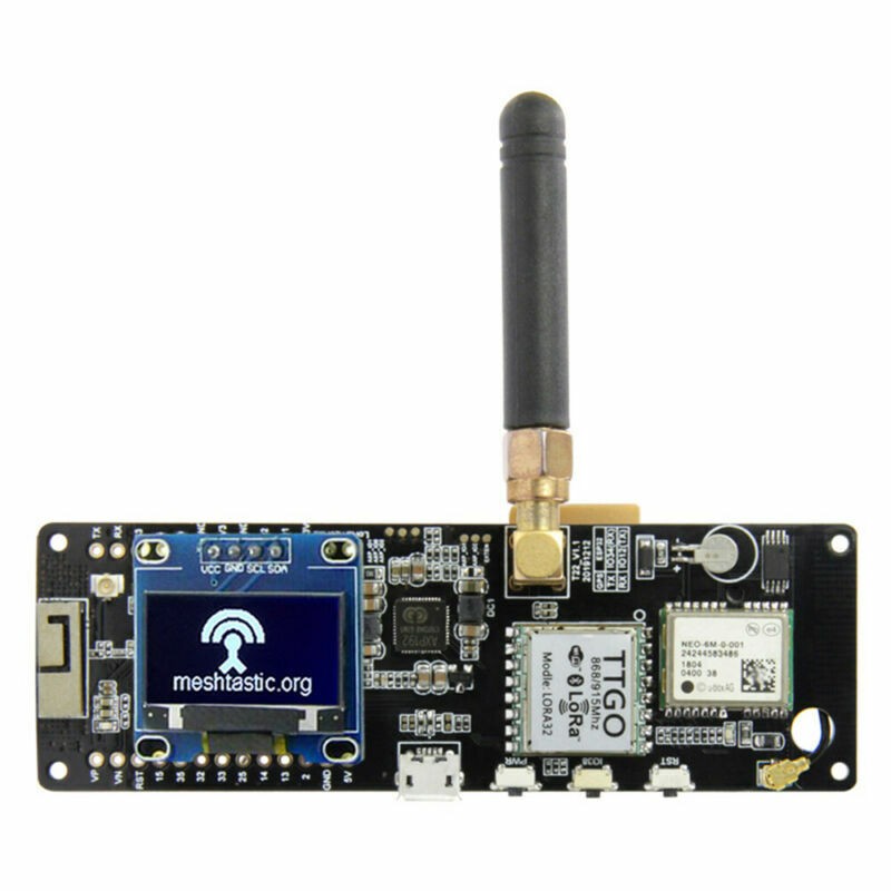 2x Meshtastic T-Beam V1.1 WiFi BLE Lora ESP32 GPS 18650 Battery Holder With OLED