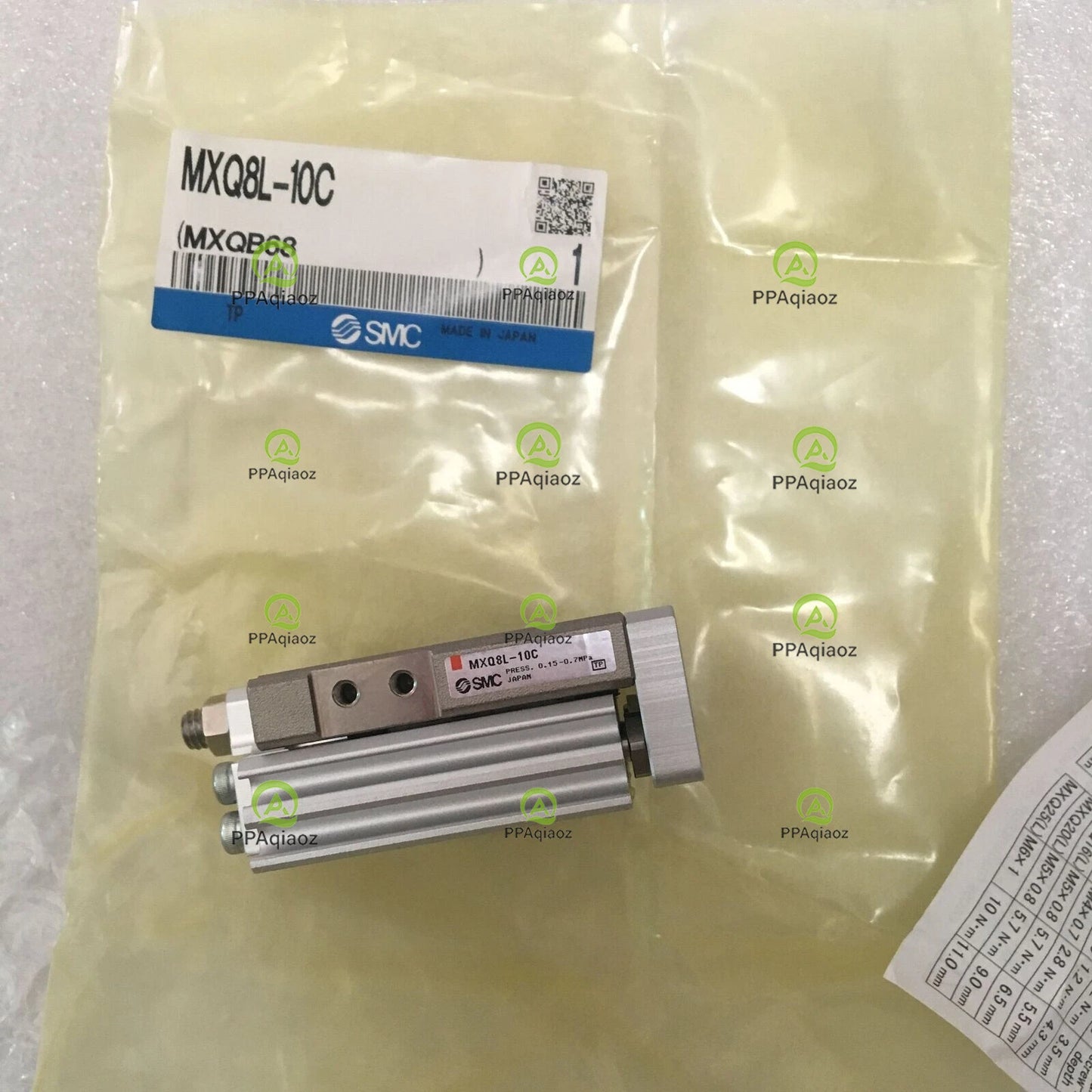 1pc  SMC MXQ8L-10C air cylinder Free shipping #P