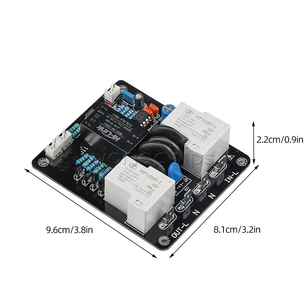 HF-105F Light-touch Dual Temperature Control Switch High-power Soft-start Board