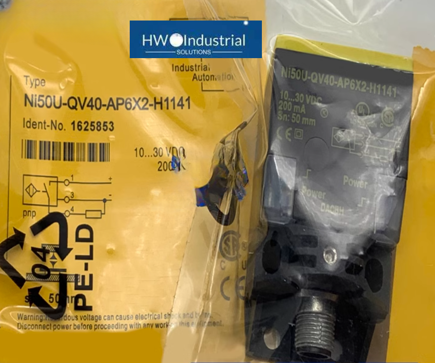 For TURCK NI50U-QV40-AP6X2-H1141 1625853 Inductive sensor PNP