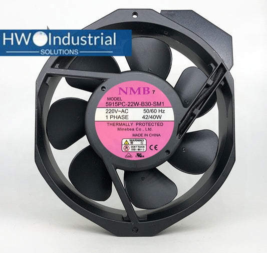 1PC 5915PC-22W-B30-SM1 NMB 220V 42/40W NMB Aluminum Frame AC Cooling Fan