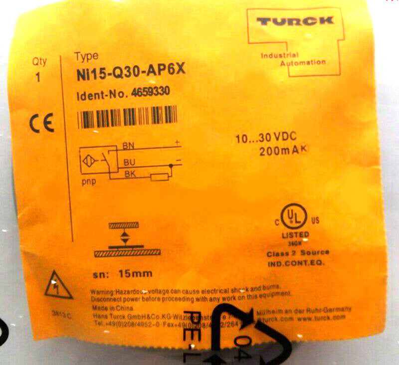 TURCK Ni15-Q30-AN6X Ni15-Q30-AP6X Ni15-Q30-RN6X Ni15-Q30-RP6X Sensor Switch