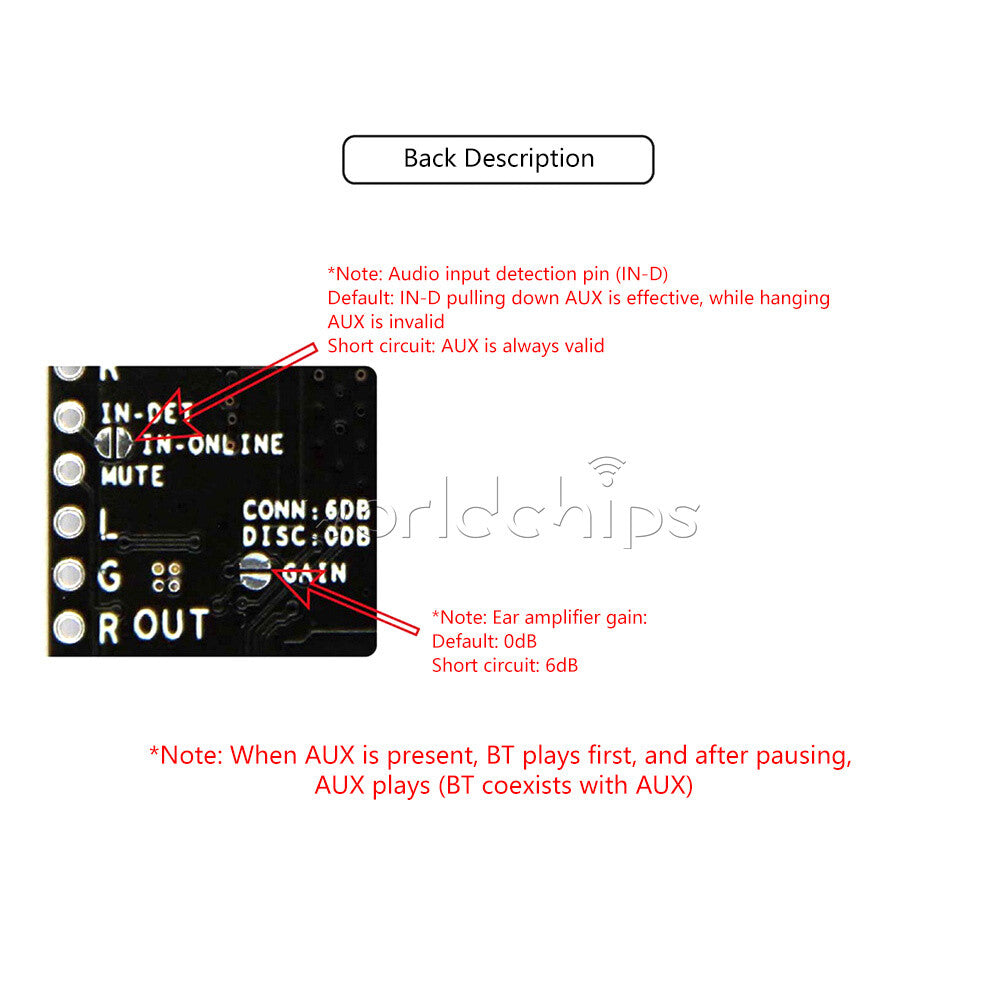 DC 12V 5V QCC3031 APT-X Receiver Board Amplifier Module for Audio Car Amplifier