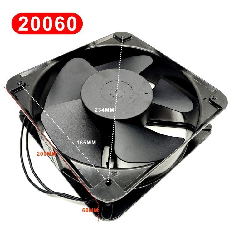 FP-22060 EX-S1-B FP-20060EX-S1-B 220V 2-wire 65W 200*200*60 Cabinet AC Metal Fan