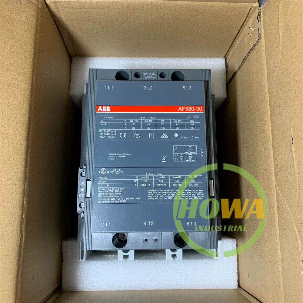 1/piece  ABB AC/DC contactor AF580-30-11 Coil Voltage 100-250V