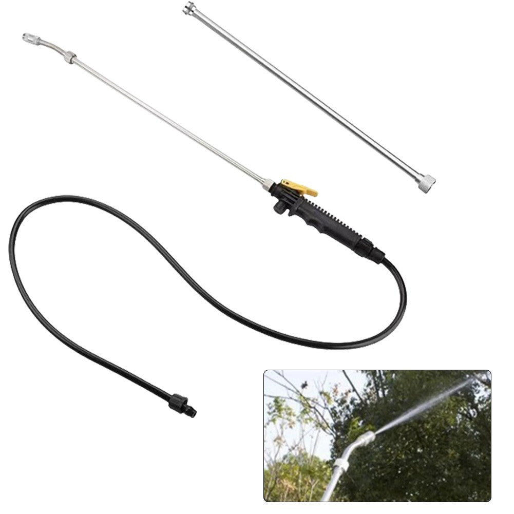 High Pressure Sprayer with Adjustable Nozzle and Ergonomic Trigger Wand Design