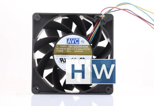 1PC AVC 2B12038B48M 48V 0.54A 12038 12cm Server 4-wire Speed Control Cooling Fan