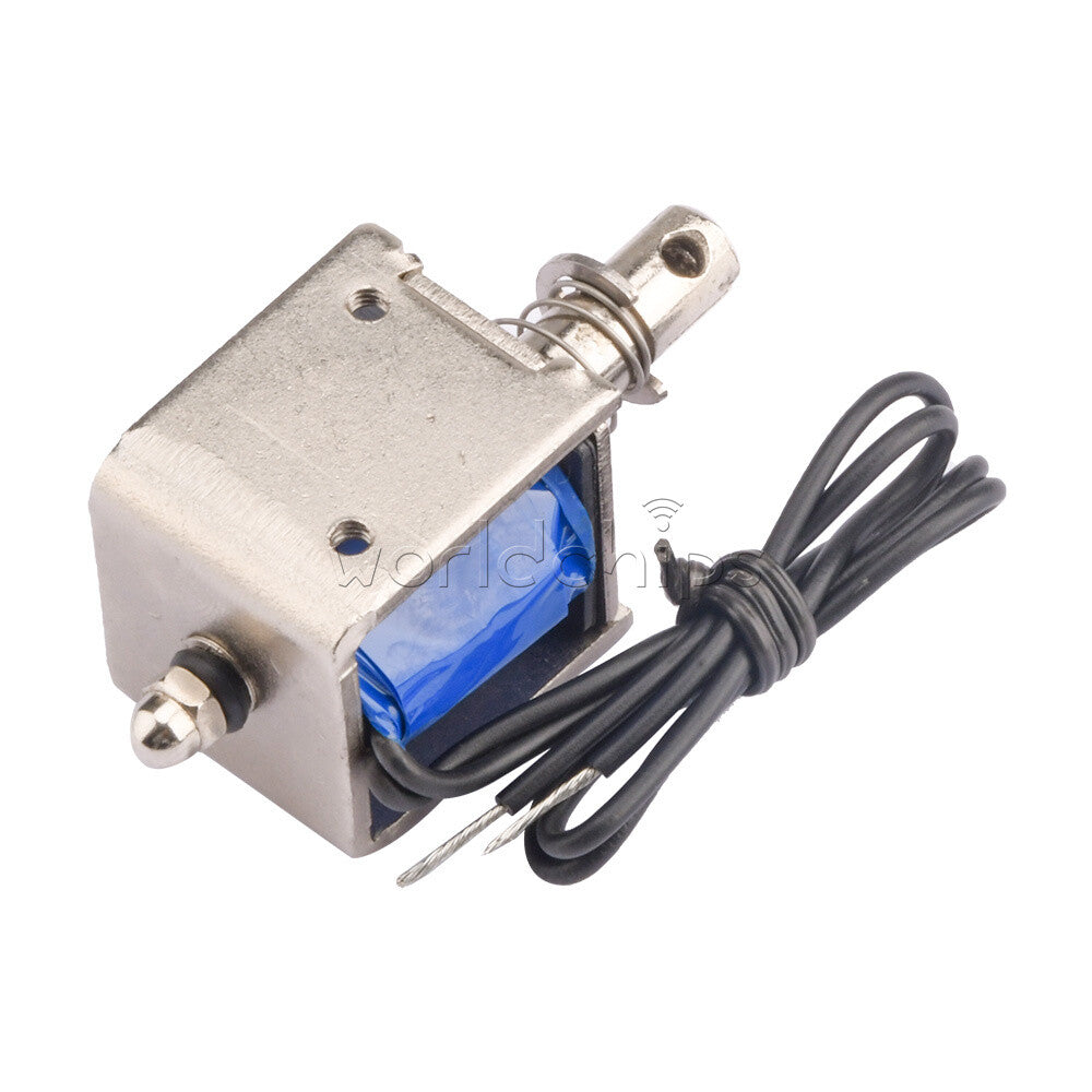 10PC 12V JF-0826B Reset10mm 20N Push Pull Type Open Frame Solenoid Electromagnet