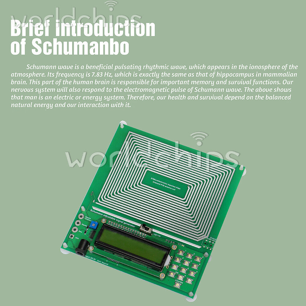 Adjustable 0.1Hz-30KHz Schumann Wave Ultra-low Frequency Pulse Generator DC 5V