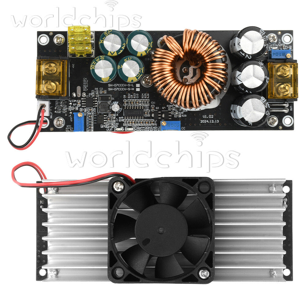 1800W 40A Boost Power Supply Module DC-DC Boost Adjustable Voltage Converter