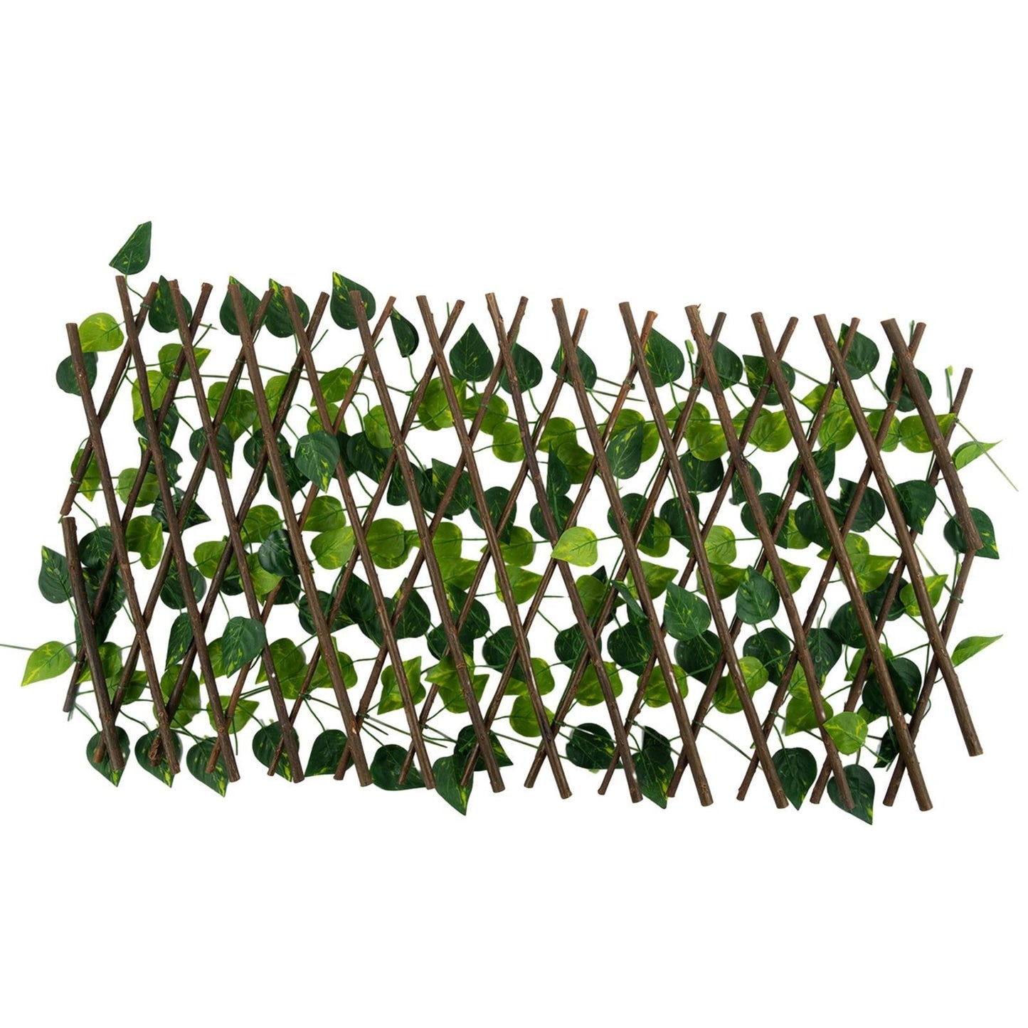 Expanding Trellis Artificial Flower Garden Wall Leaf Wood Fence Privacy/Screen