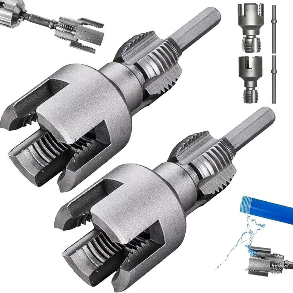 Pipe Threading Repair Tool Kit with Extraction Function for Various Pipe Types