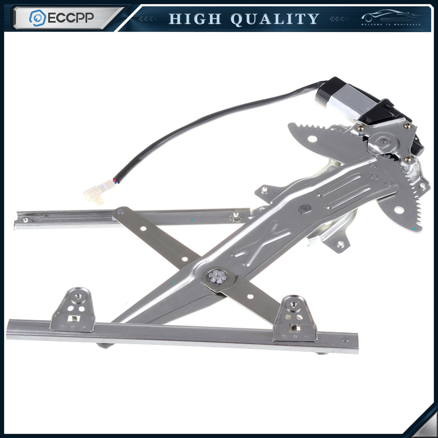 For 1997-2001 Toyota Camry Rear Passenger Side Power Window Regulator with Motor