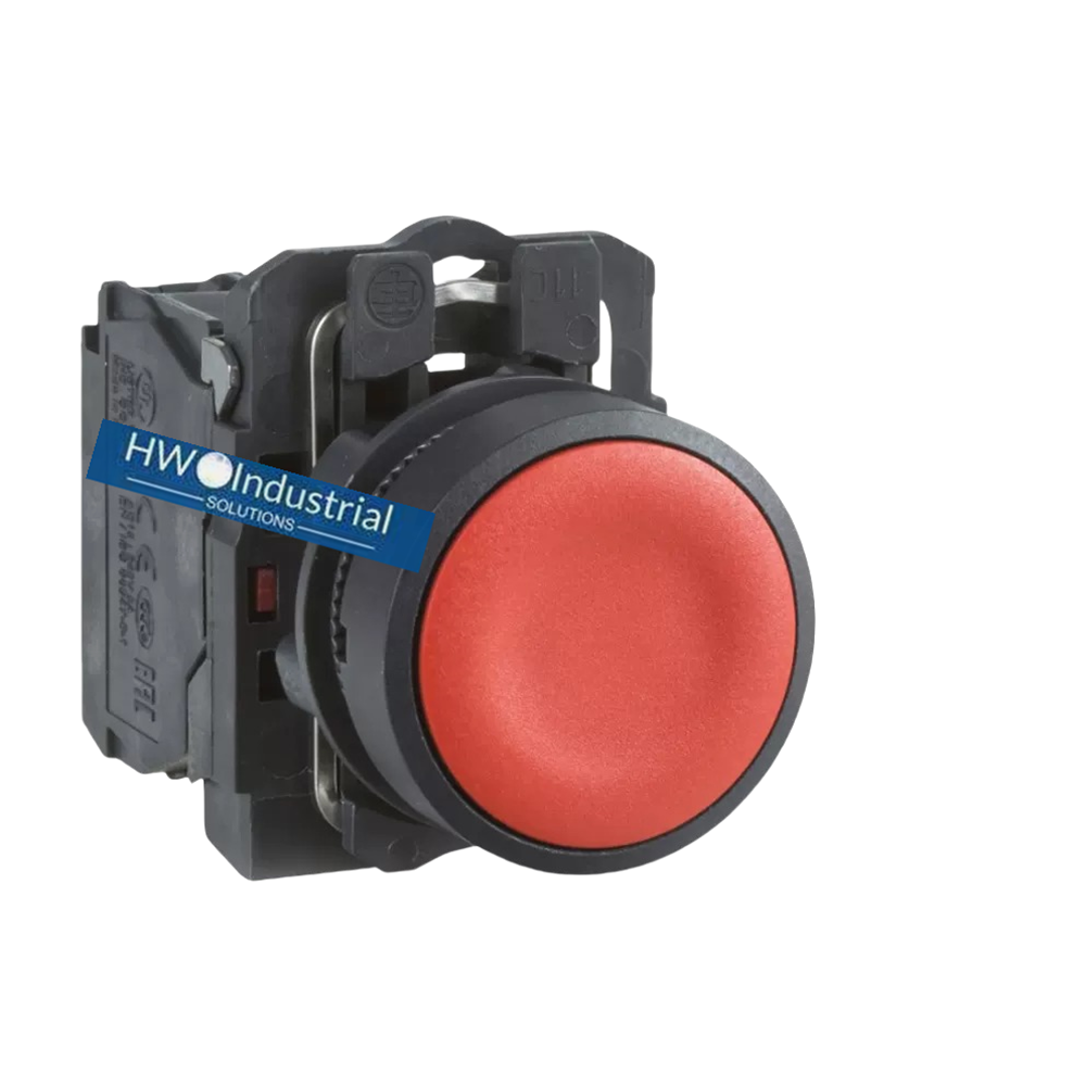 2/Piece  XB5 Series Flat Head Button Switch XB5AA42C XB5-AA42C Red 1NC