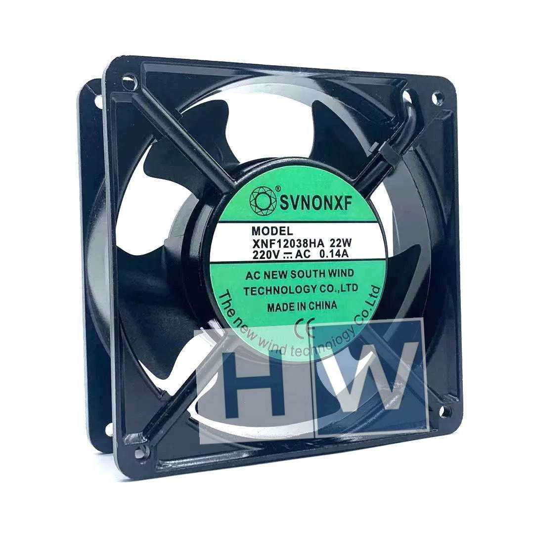 1PC SVNONXF XNF12038HA 22W 220V 0.14A 120*38MM 2-wire Cabinet Cooling Fan