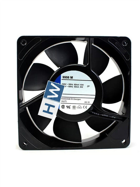 1/piece  9956M AC230V 60mA 10W 12025 12CM Axial Flow Cooling Fan