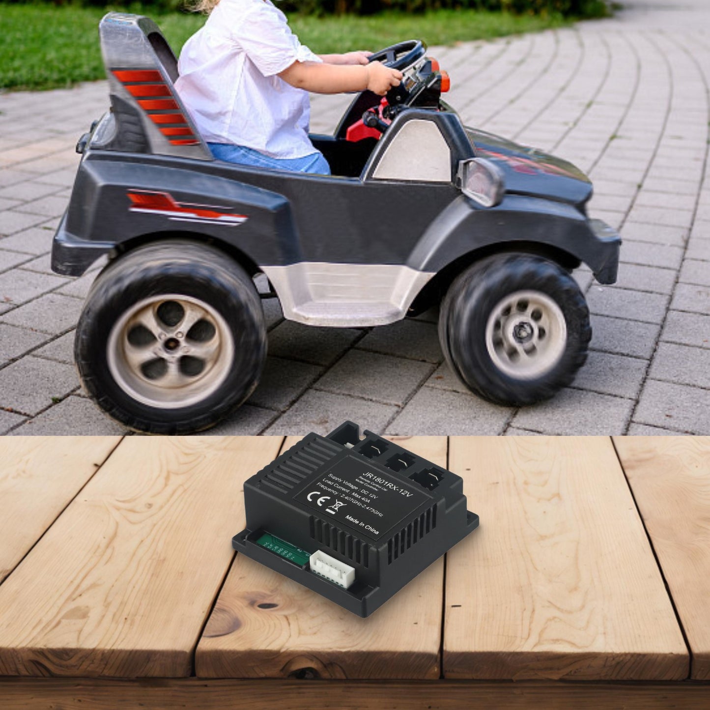 1x Receiver for Children's Electric Car RC & Receiver JR18013W12V JR1801RX12V